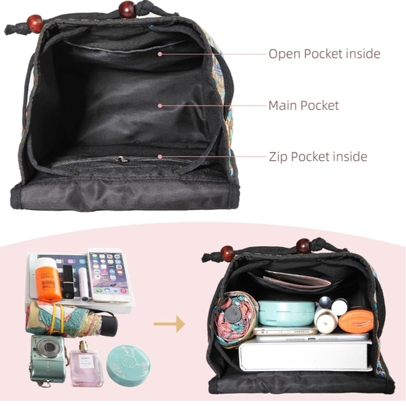 Eclectic Embroidered Backpack - Picture 6 of 6